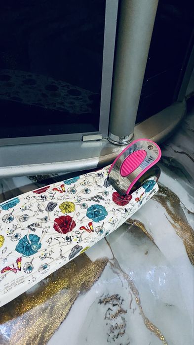 Детский самокат 3-10 лет. Металл. Бренд”Scooter”. 4 гелевых колеса.