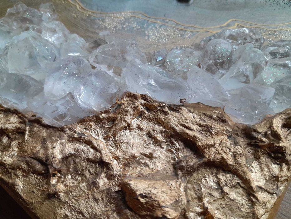 Tablou / Pictura acrilica abstracta pe panza (by PaulaBisiArt)