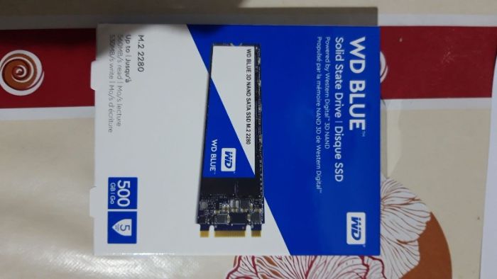 Solid State Drive (SSD) Western Digital Blue, 500GB, M.2 2280 -sigil