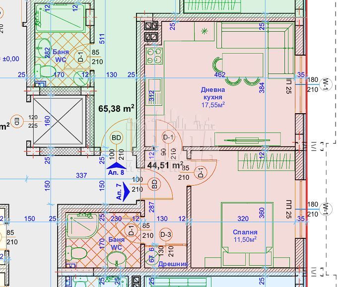 2-стаен в Варна-Възраждане 1 площ 60 цена 89900
