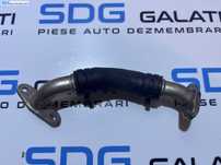 Furtun Conducta Teava Retur Ulei Turbo Turbina Turbosuflanta Audi Q3 2.0 TFSI CCZC CPSA 2012 - 2014 Cod 06H145735G