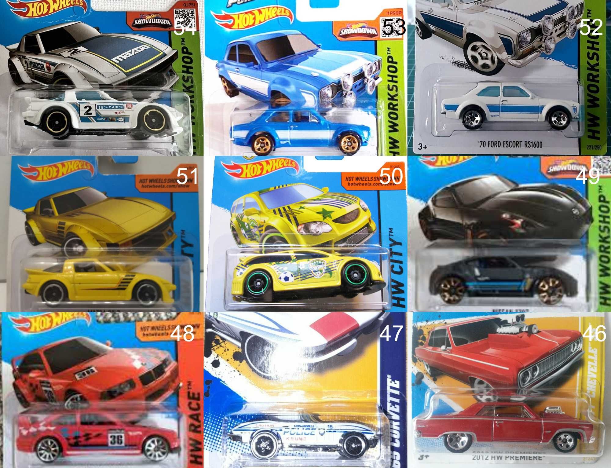 Метални колички Hot Wheels Хот Уиилс в мащаб 1:64 От различни години 2