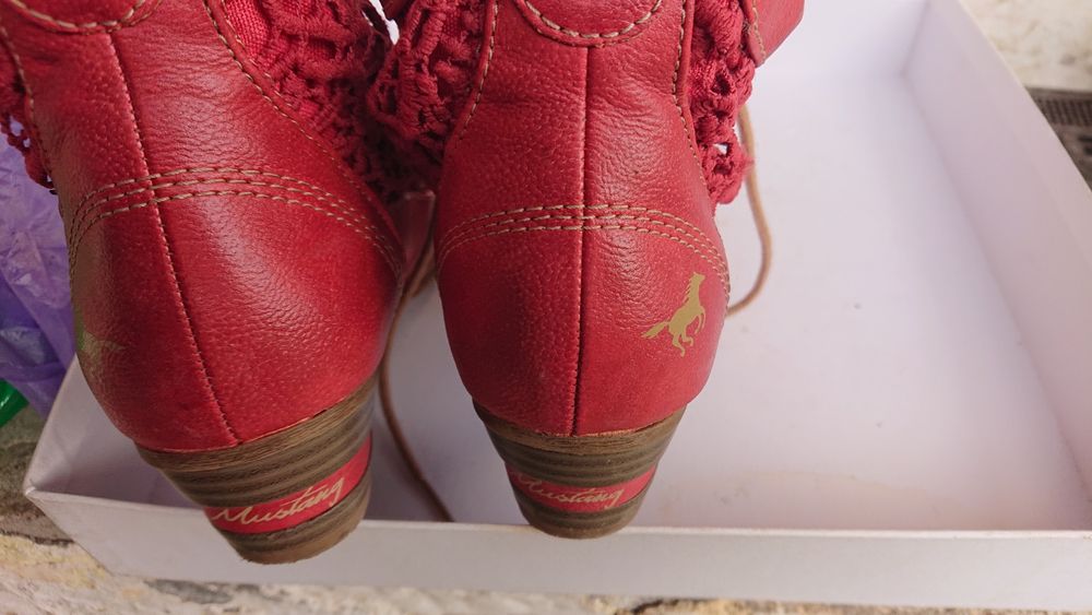 Ghete Mustang 36 piele naturală