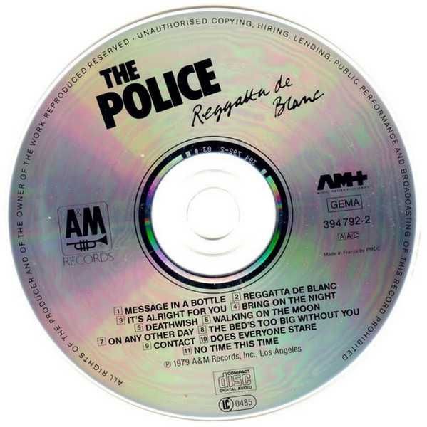 CD The Police - Reggatta De Blanc 1979