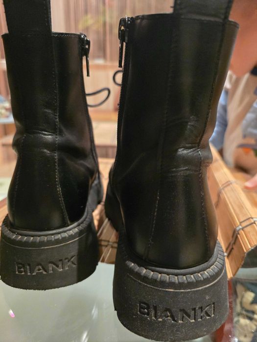 Зимни кожени отоплени боти Bianki