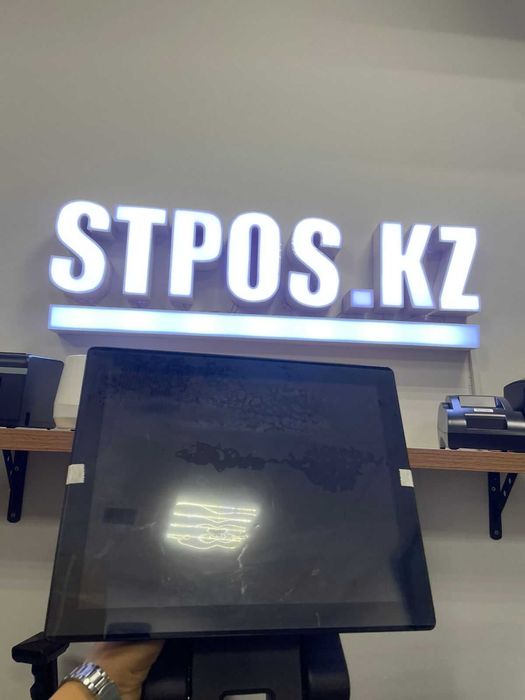 Pos, моноблок, сенсорный, процессор 4 ядра core i3 4/64 блок питания