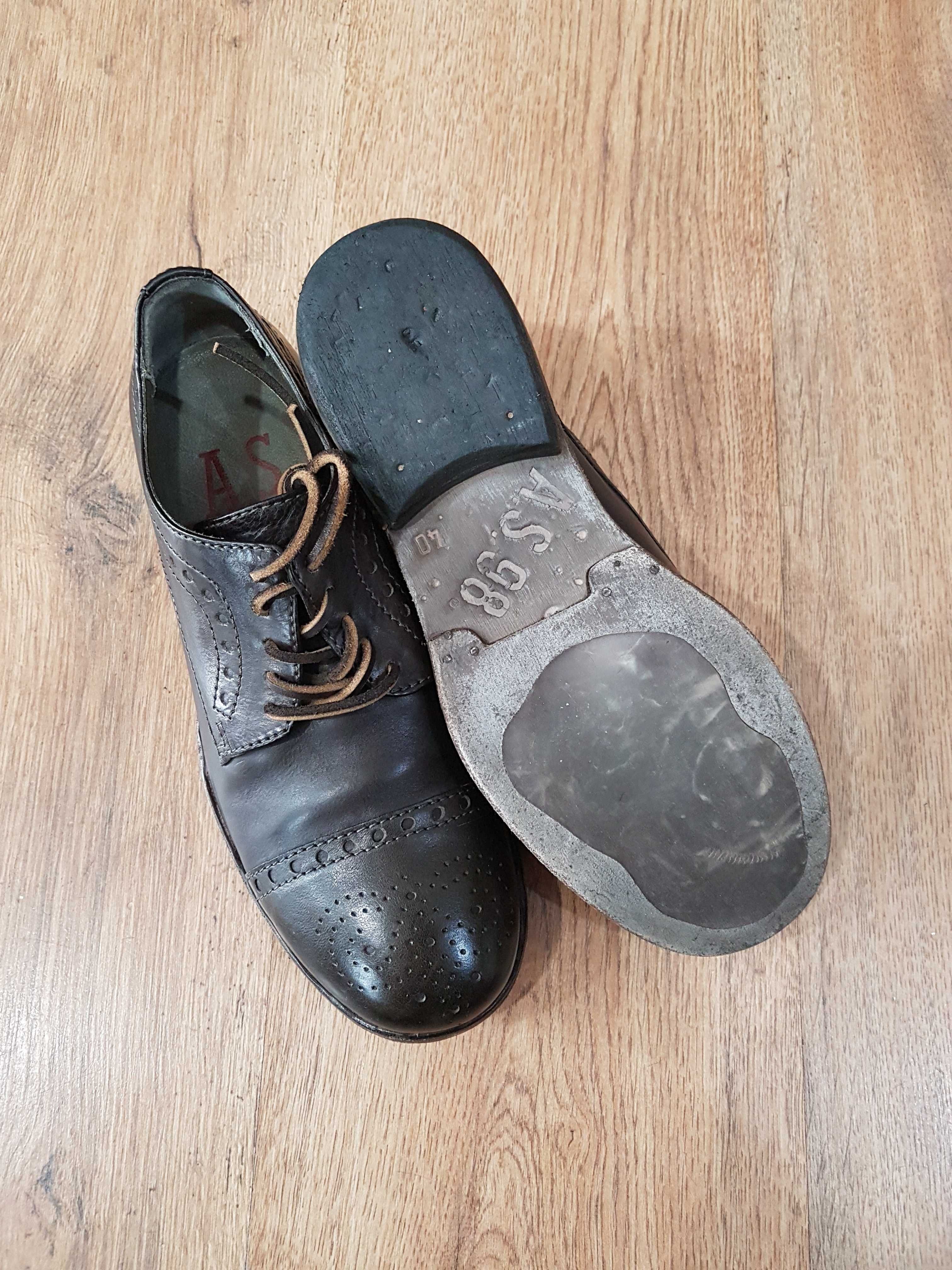 Pantofi barbat noi handmade piele naturala comozi marime 40