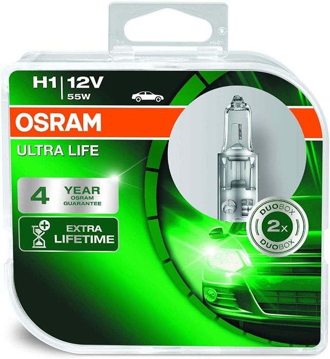 Халогенни крушки OSRAM ULTRA LIFE H1,H4,H7,H11-DUO BOX
