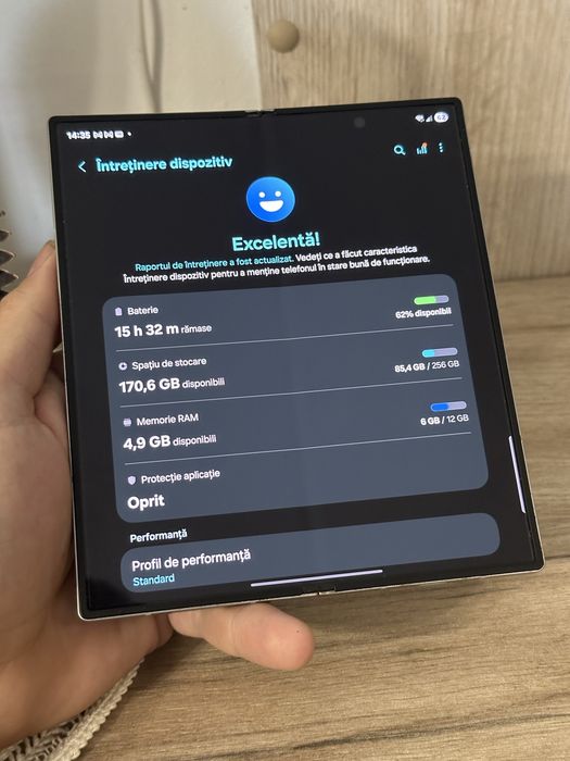 Samsung Galaxy Fold 6 Silver 256Gb 12Gb Ram Impecabil