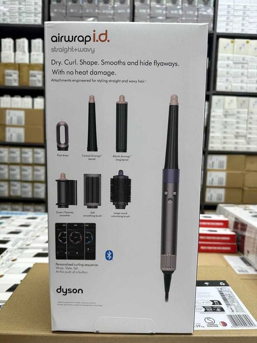 dyson фен с насадками через блютузь