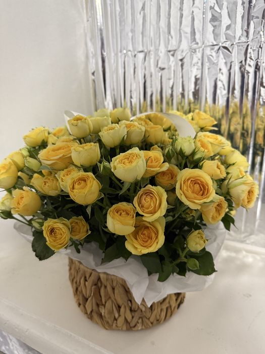 Цветы корзина,срочно продам, 15.000