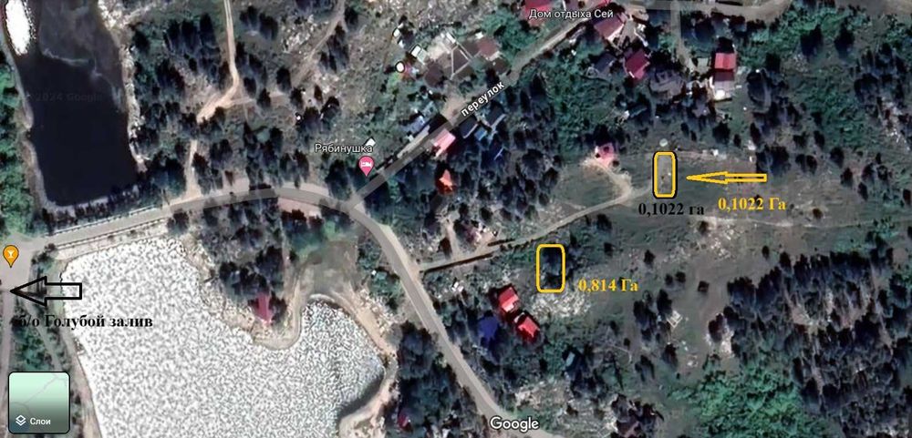 Земельный участок б/о "Голубой залив"