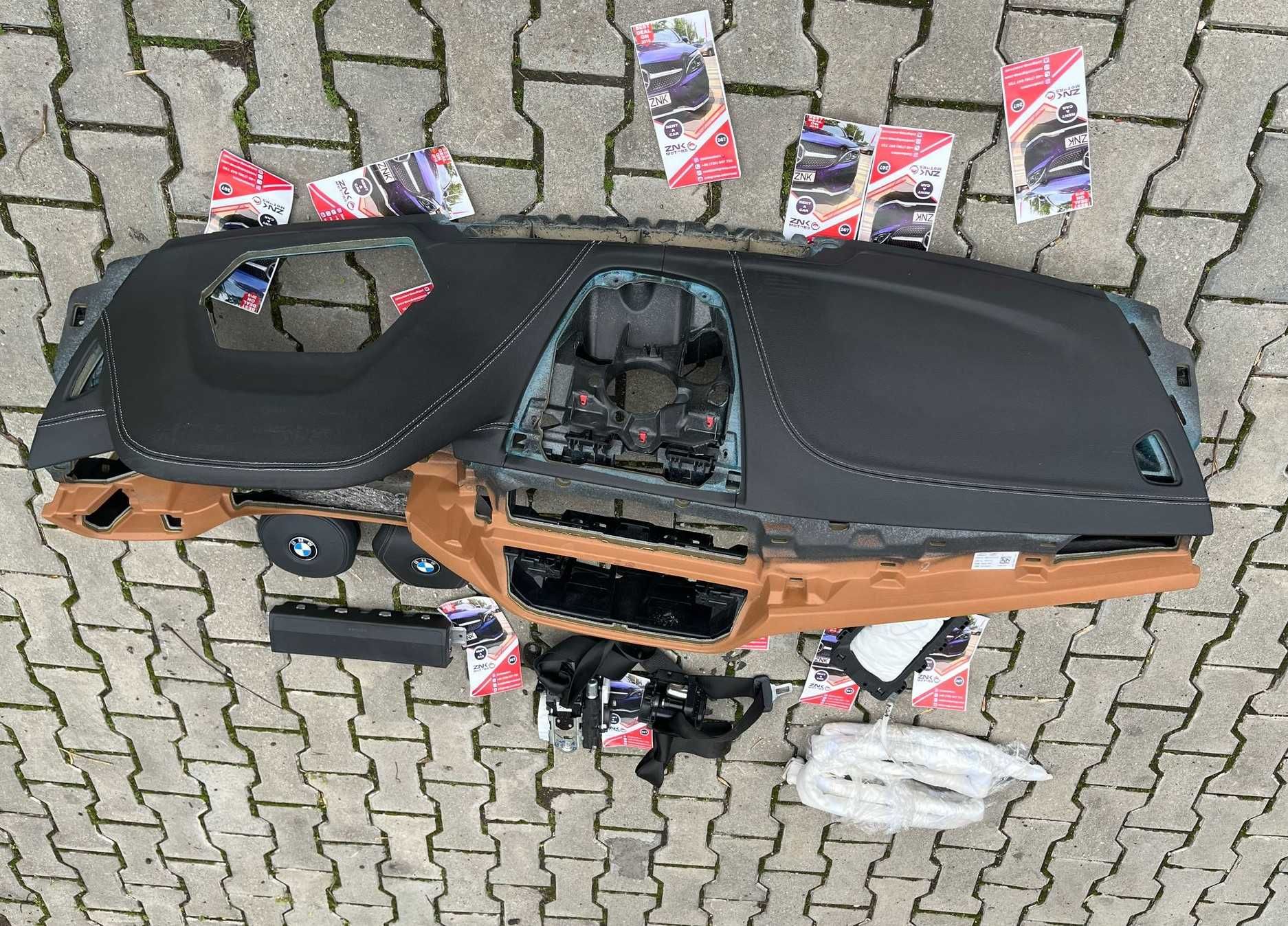 BMW G30 - plansa bord HUD piele - kit airbag - centuri de siguranta