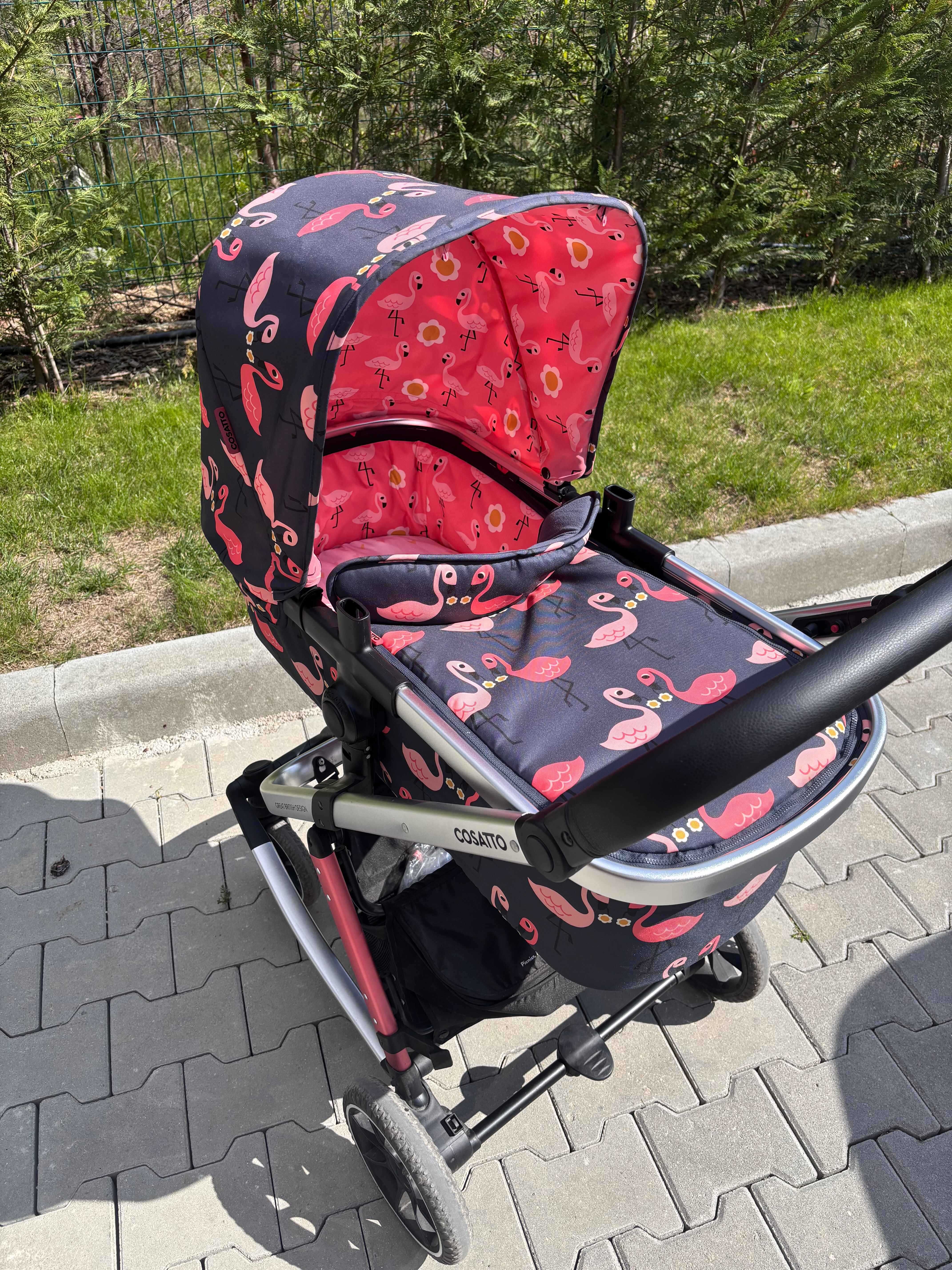 Количка Cosatto Giggle Trail 3в1 + ЧАНТА и ЧУВАЛЧЕ, Pretty Flamingo