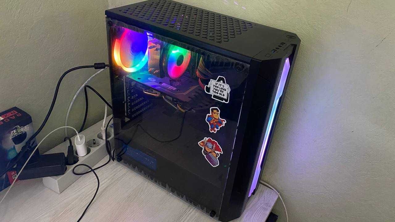 Игровой кейс H510 I3 10100F 16GB DDR4 RX580 8GB SSD 512GB 750W