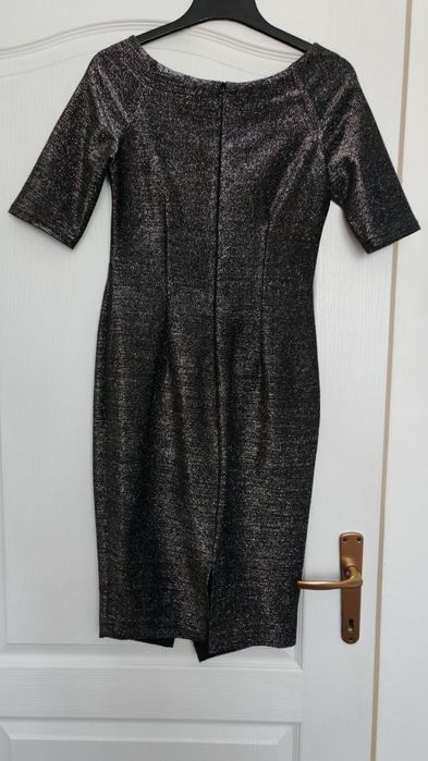 Rochie de seara cu fir metalic