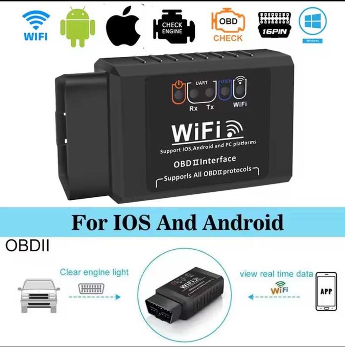 V1.5 Universal Obd elm car Scanner OBD Wireless
