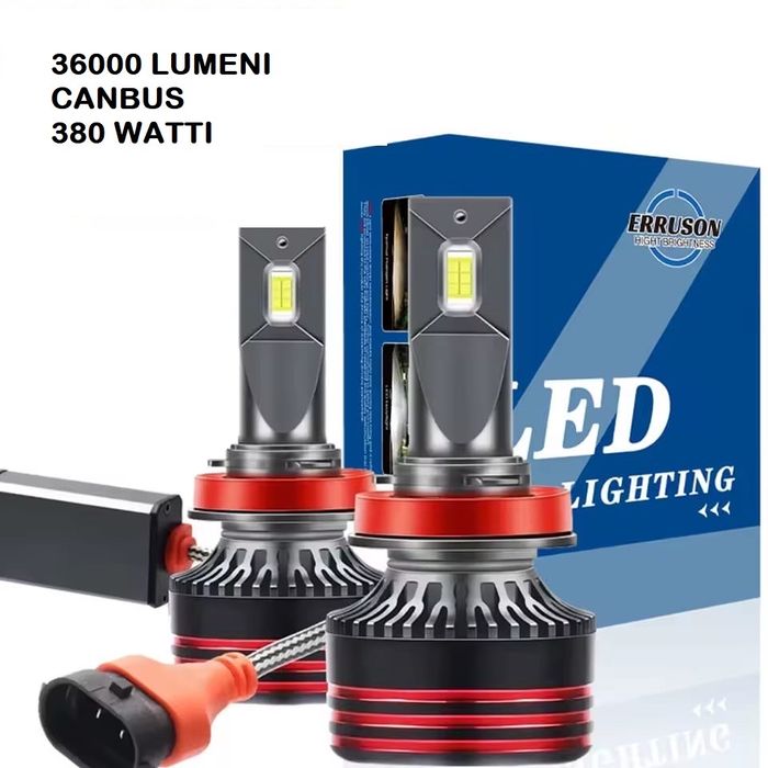Kit Becuri Led Liquid H8,H9,H11,H16,HB3,36000Lm/380W/6000k