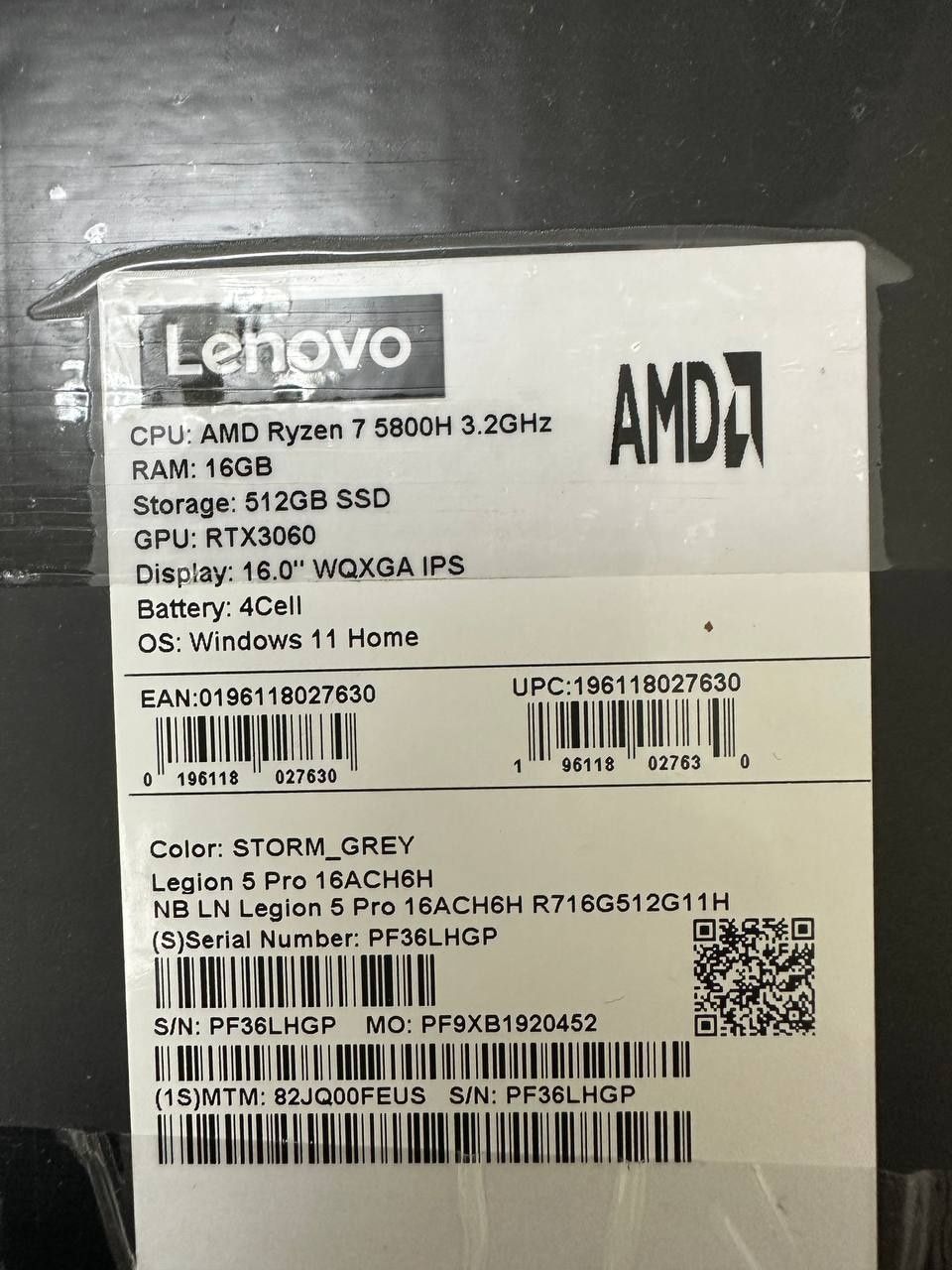 Игровой ноутбук Lenovo Legion 5 pro
