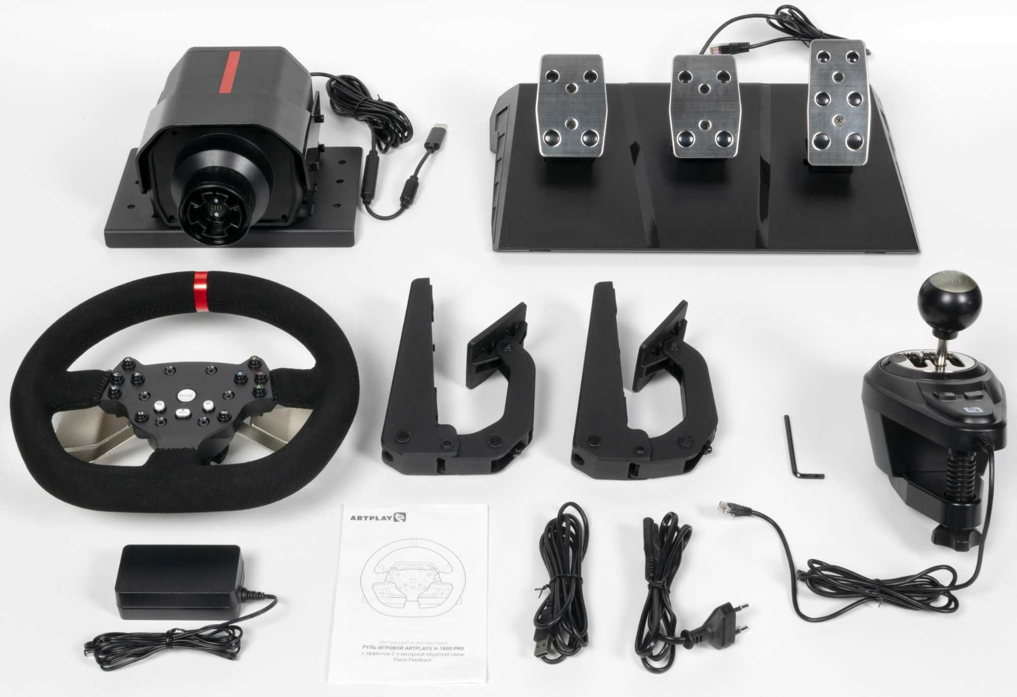 artplays v-1600 pro, компьютерный руль, игровой руль, симулятор руль