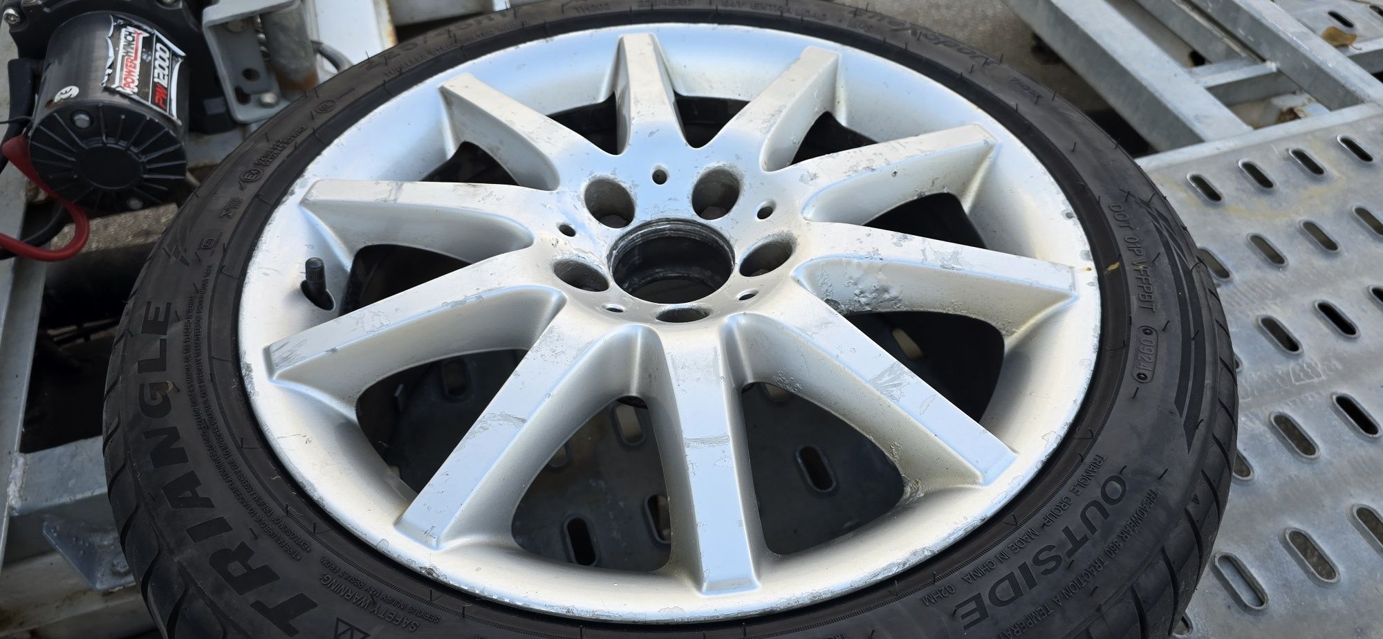 Джанти 5 112 17 ки, MERCEDES 225 45 17 гуми дот 24г. оригинални  алуми