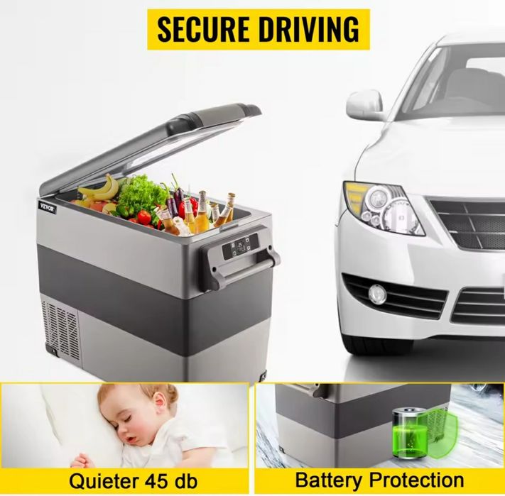 Lada frigorifica vevor 12v/24v/220v 45L