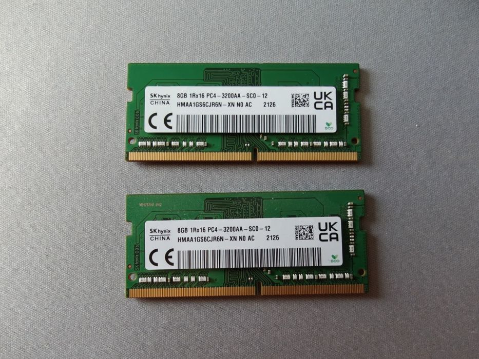 SK Hynix 2x8GB DDR4 3200 SO-DIMM лаптоп RAM