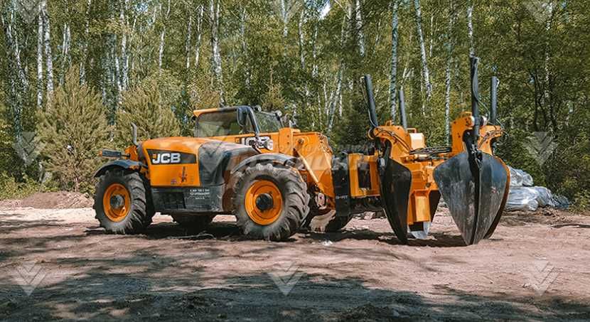 Пересадчик деревьев на телескопический погрузчик JCB 531