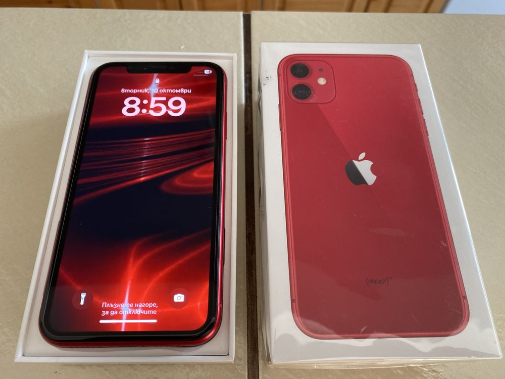 Iphone 11 64gb Red Перфектен