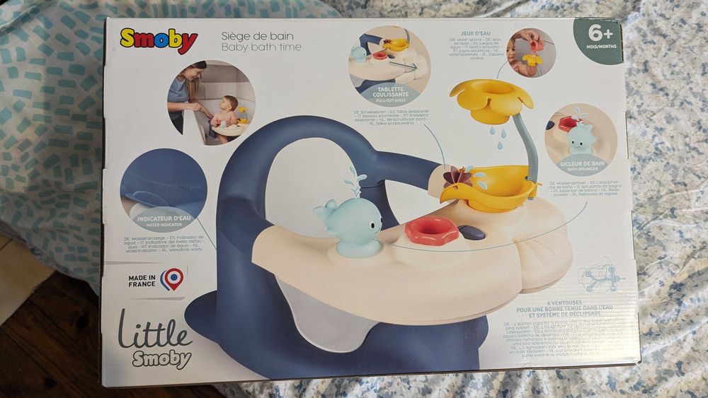 Бебешка играчка/седалка за вана Baby bath time Little Smoby