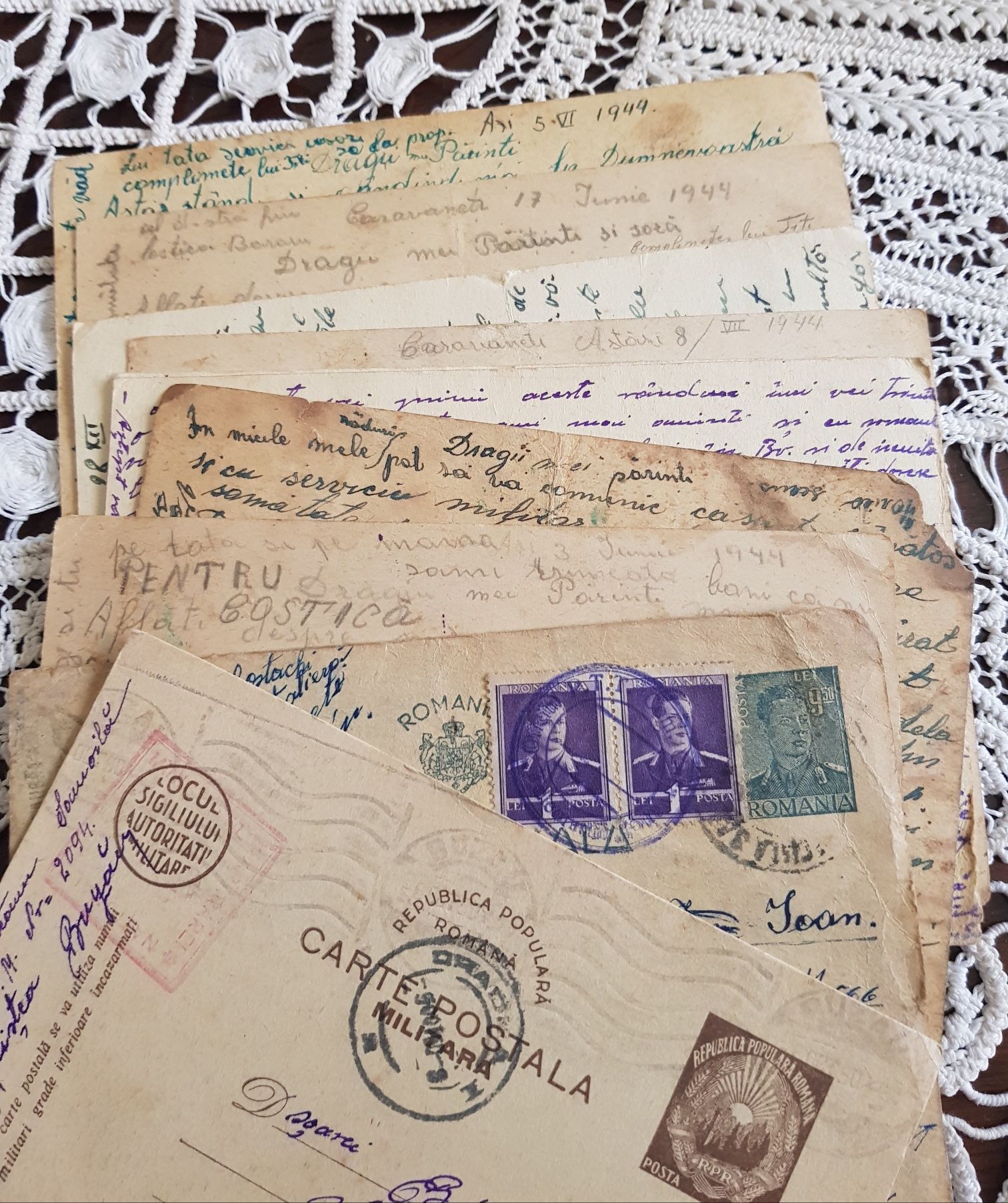 Carti postale militare din anii 40...45.