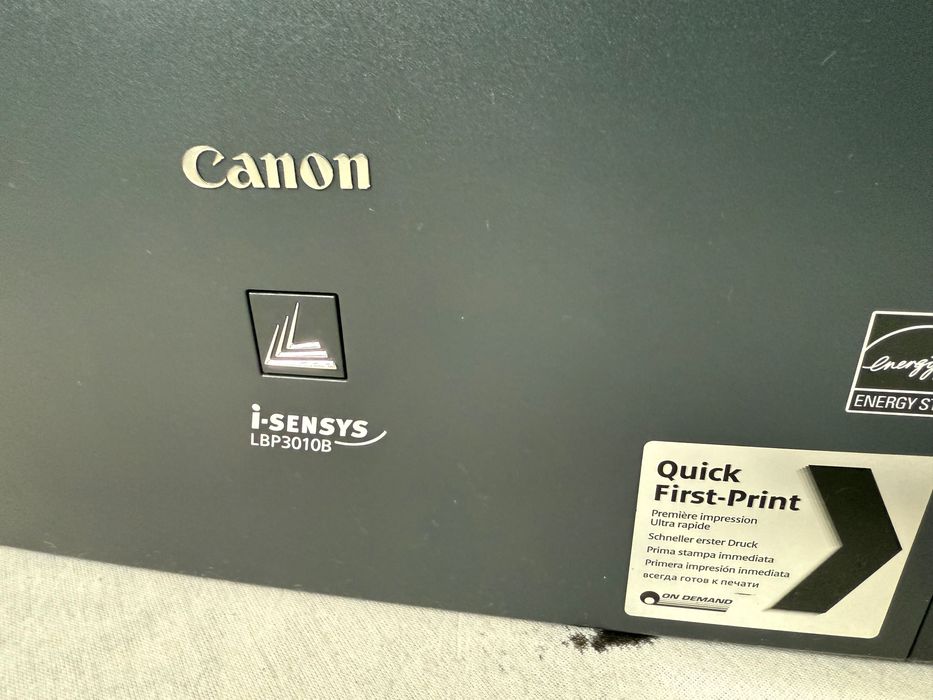 Canon LBP 3010 B Чорна Белый Принтер Тиник Ишлайди Свежий