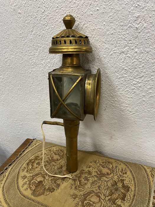 Месингов фенер от файтон или ретро автомобил