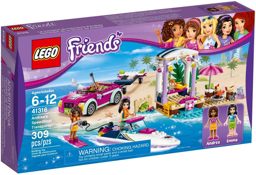 Lego Friends 41316- Andreea’s Speedboat Transporter (2017)