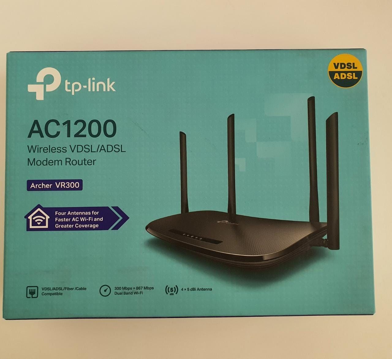 Adsl модем, wifi роутер, tp-link AC1200 Archer новый