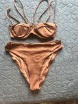Кафяв бански Zara