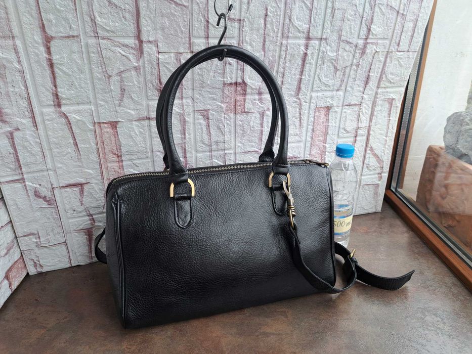 дамска чанта,Mulberry,черна кожена чанта-естествена кожа