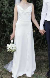 Белое длинное платье Lichi