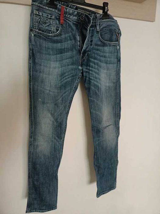 REPLAY Anbass, blugi barbati W32 L30, talie 44cm