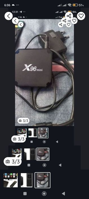 Тв бокс  х 96 мини.