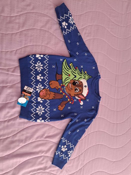 Коледен пуловер за дете 3-4 години