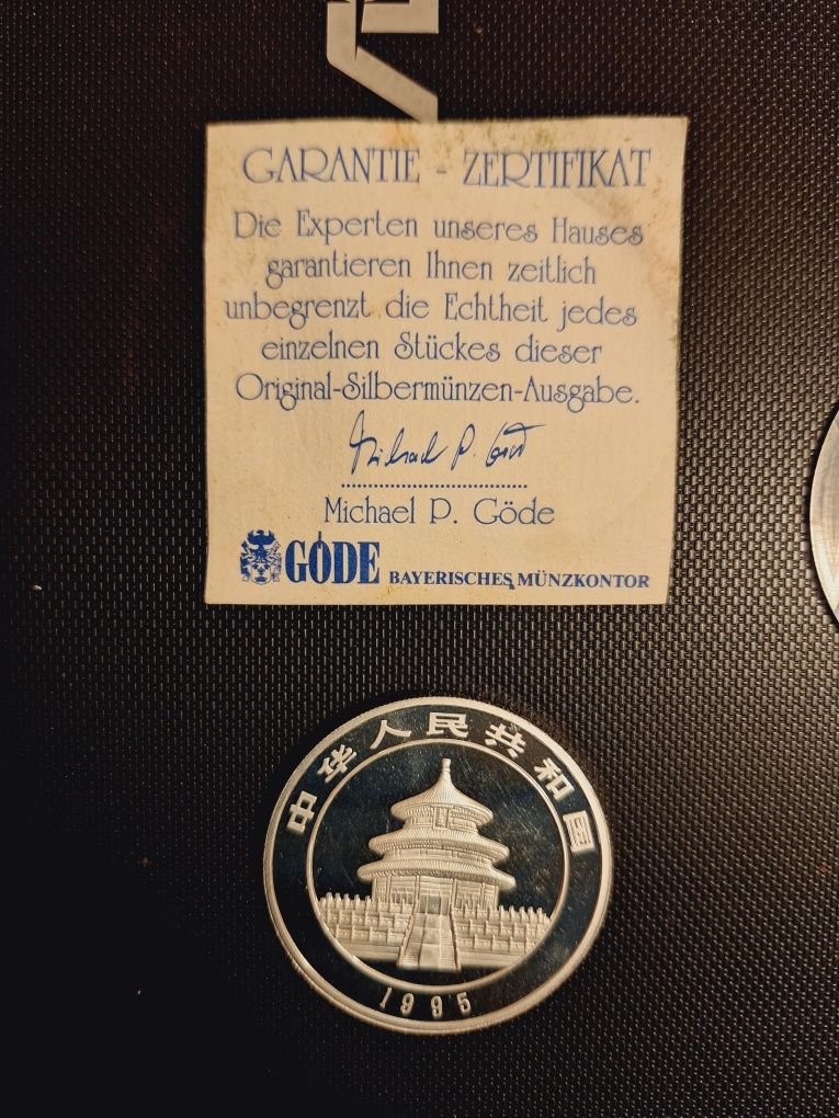 Monede de colecție din argint 999(5 oz și 1oz, fauna, jocurile olipice