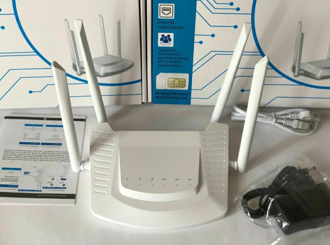 Роутер 4G Wi-Fi модем интернет беспроводной работает от любой симкарты