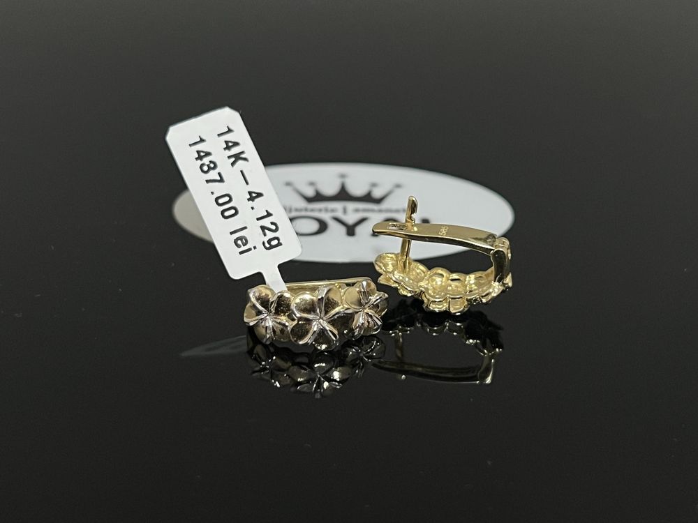 Bijuteria Royal CB : Cercei aur 14K 4,12 grame