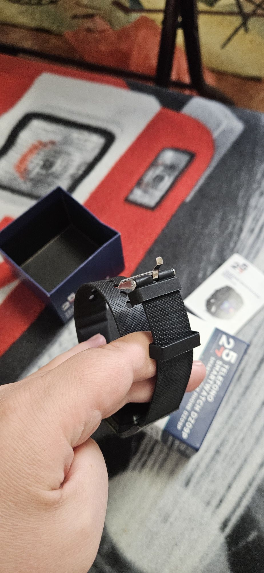 Ceas Smartwatch negru nou.

Brățară din silicon.

Sistem de operare An