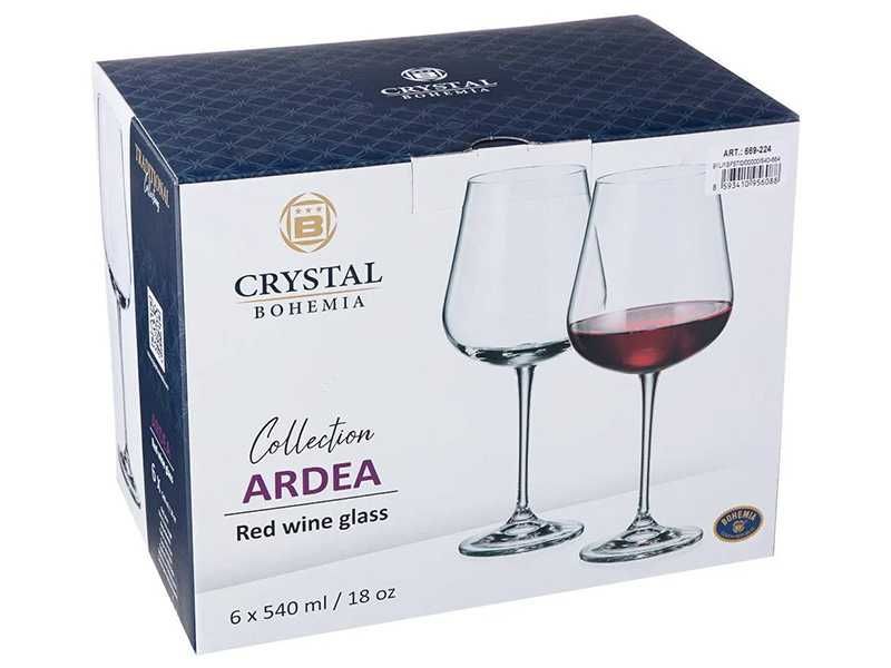 НОВИ! Чаши за червено вино 6 броя Bohemia Ardea 540мл