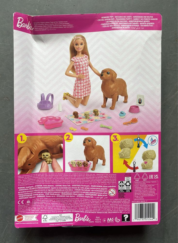 Set de joaca Barbie - Papusa cu catelusa si pui