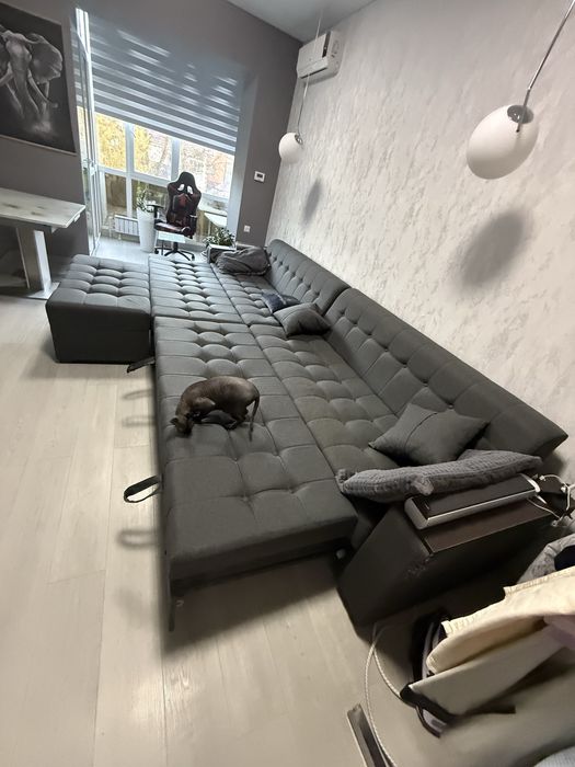 Продам диван раскланой с приставкой