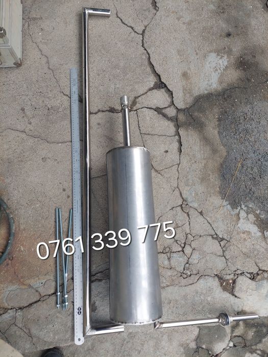 Cazan de făcut tuica confecționat din butoi de bere de inox alimentar