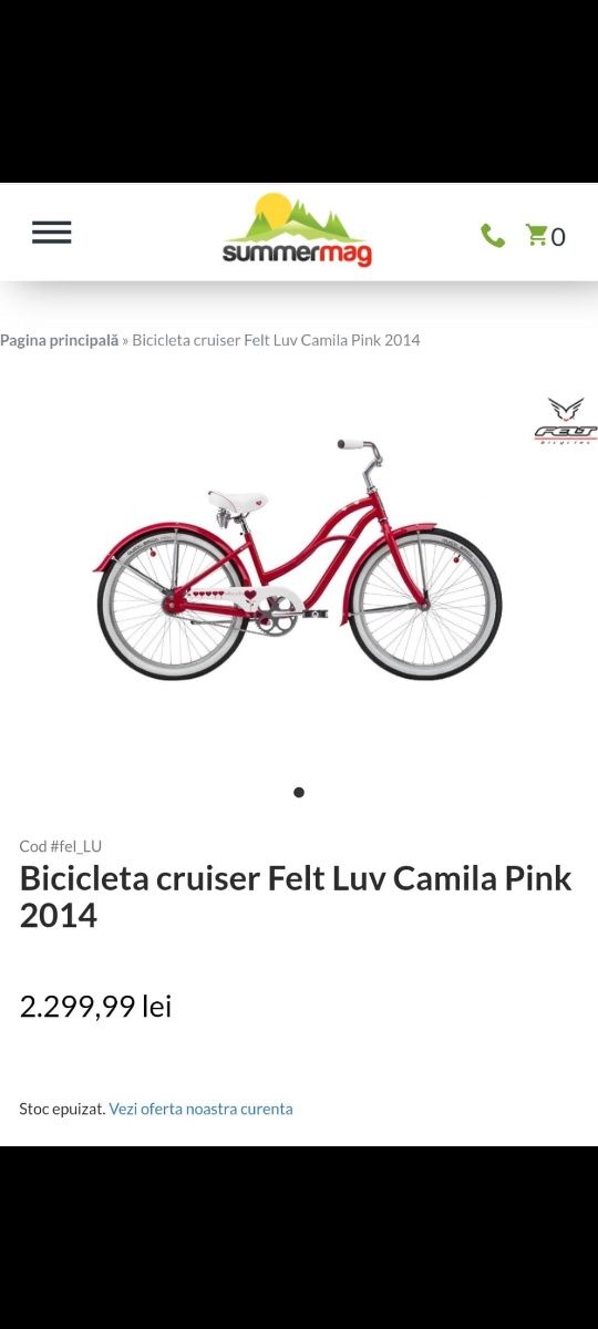 Bicicletă damă Felt Luv Camila